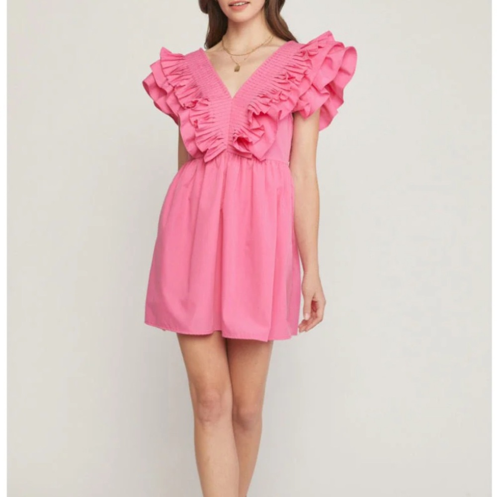Entro brand Pink Ruffle Dress